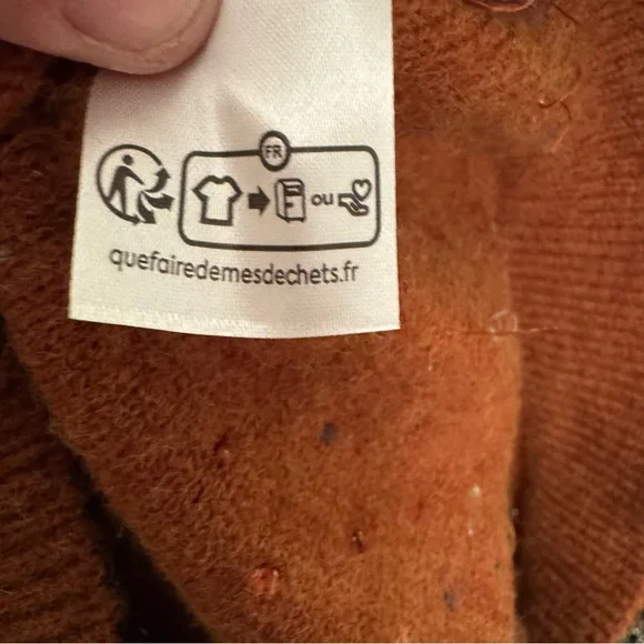 Molly Bracken Textured Eyelash Knit Sweater – Rust Orange (S) - Picture 11 of 11